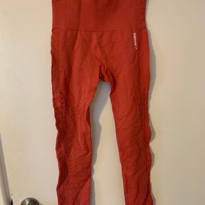 Red energy seamless gymshark leggings